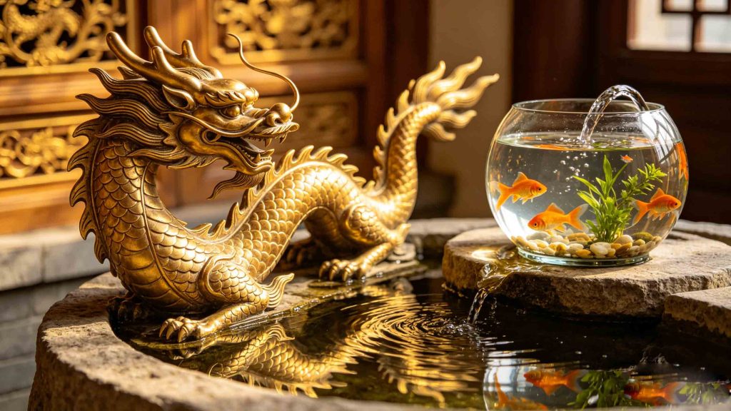 Feng shui dragon placement directions: east, southeast wealth corner, home layout guide