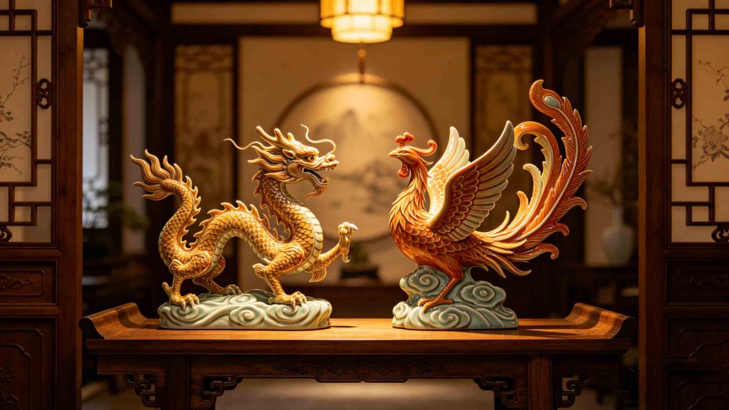 Different types of feng shui dragons: stone dragon, water dragon, imperial dragon, dragon turtle